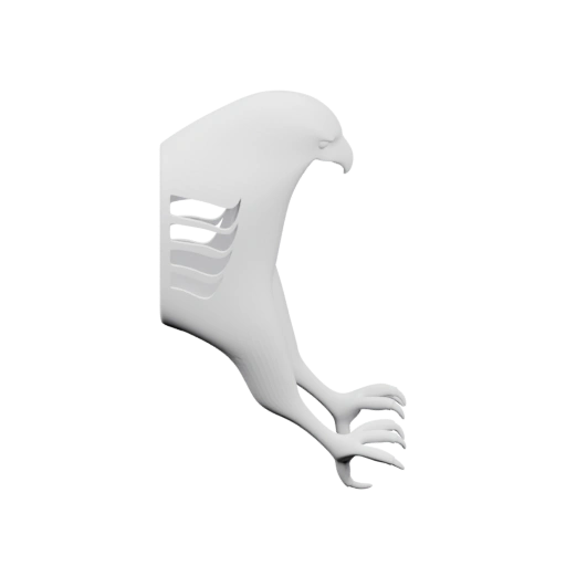 Статуя орла в профиль