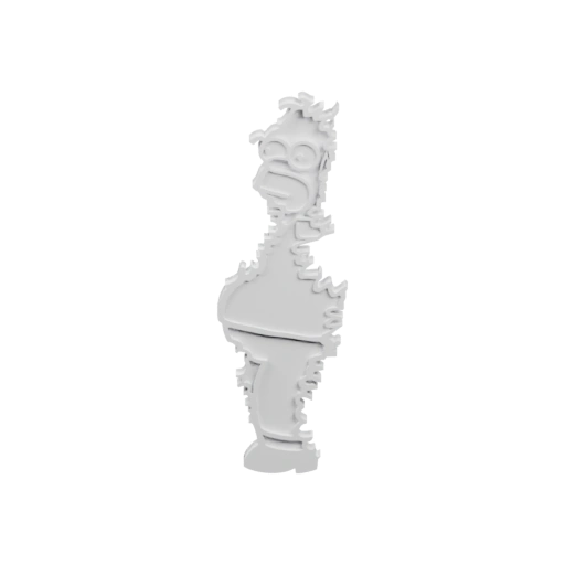 Упрощённая статуя персонажа