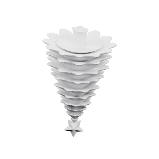 Стеклянный вазон с рельефным узором