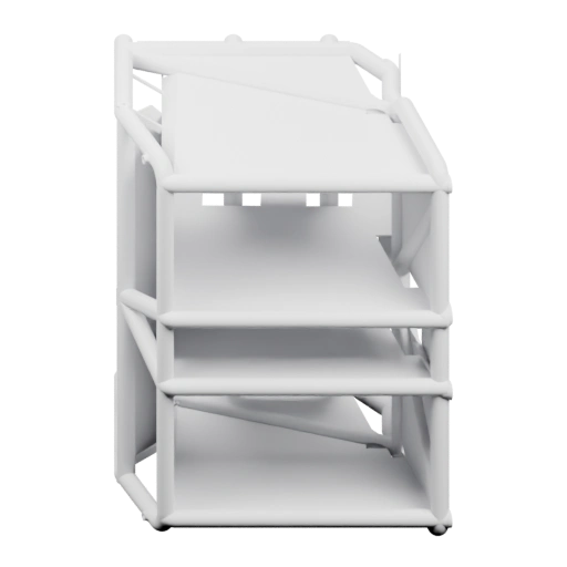 Модульный стеллаж с несколькими полками