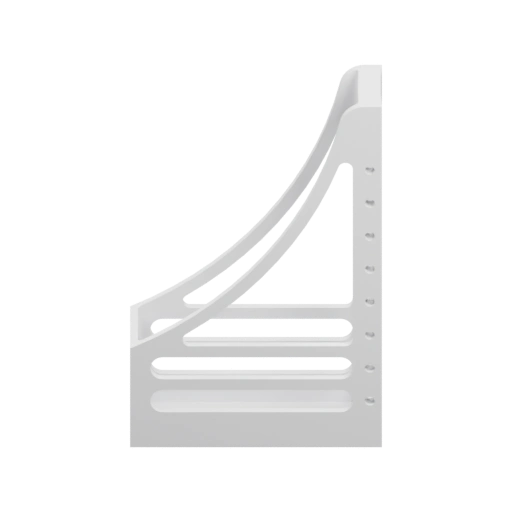 Угловая стена с полками