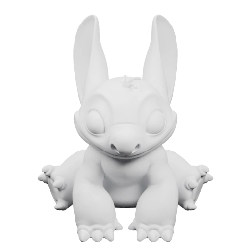 Сидящий мультяшный персонаж