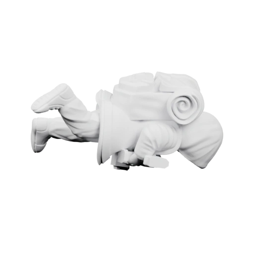 Стражник в позе прыжка