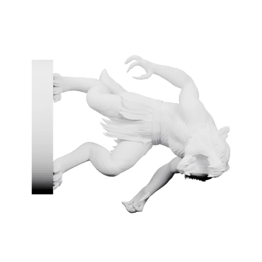 Мужчина в падении у стены