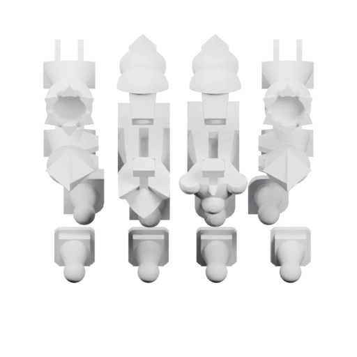 Композиция из четырех симметричных модулей
