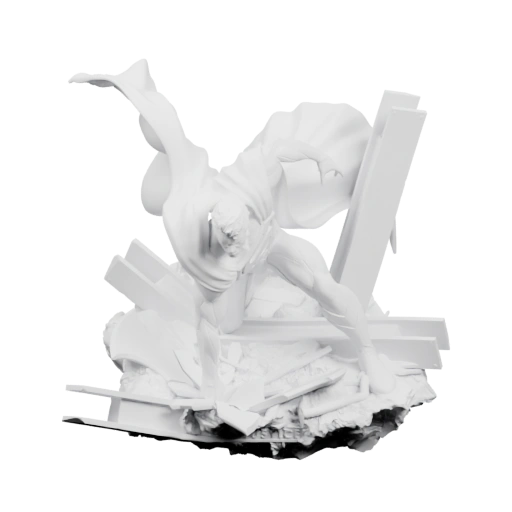 Супермен в динамичной позе