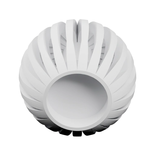 Сферическая решетка с радиальными лопастями