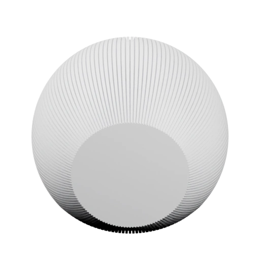 Сферическая лампа с ребристым дизайном