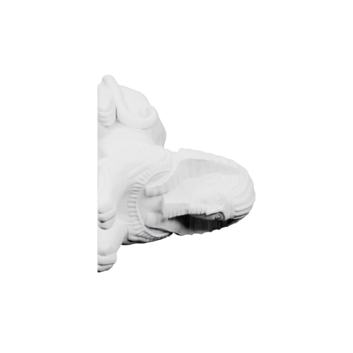 Сфинкс с узорами и рельефами