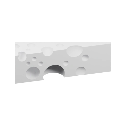 Форма с отверстиями