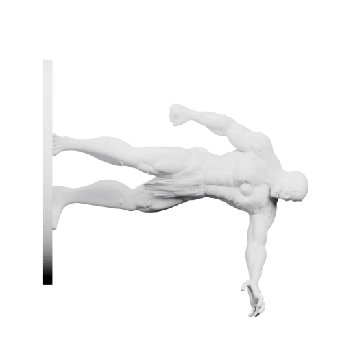 В позе прыжка