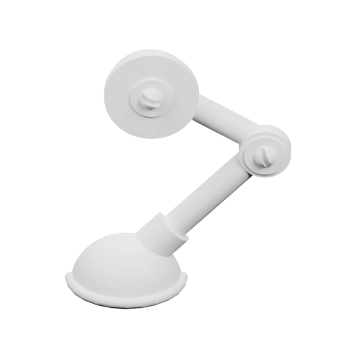 Сuction lamp with adjustable arm