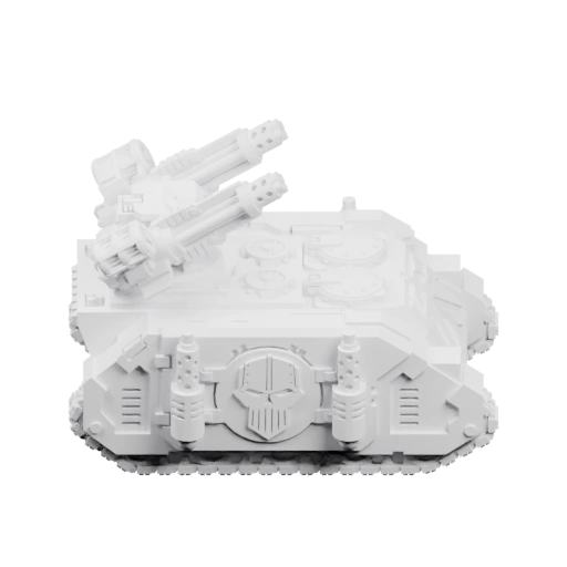 Башня с двумя пушками и символом