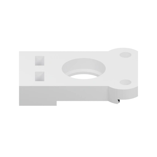 Узкий прямоугольный блок с отверстиями