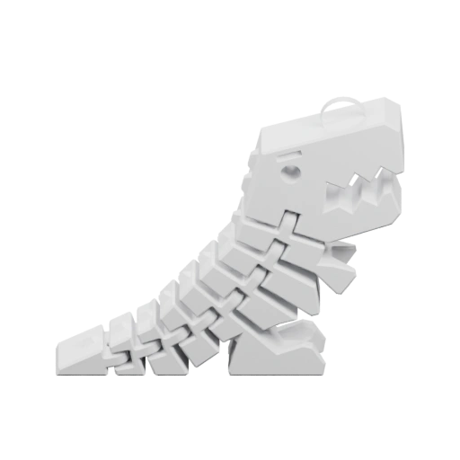 Статуя динозавра из блоков