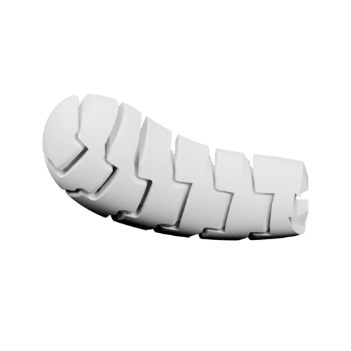 Геометрическая форма с рифленой поверхностью