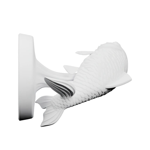 Треска в виде скульптуры