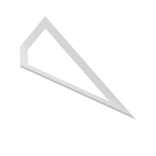 Треугольная форма с отверстием