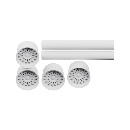 Трехосный тягач с колесами