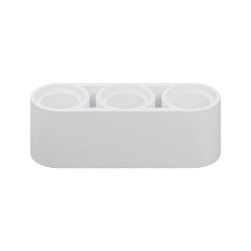 Прямоугольный элемент с тремя отверстиями