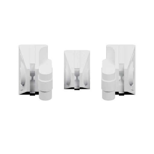 Три одинаковых модуля в ряд