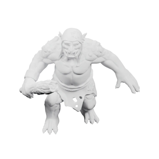 Тролль в агрессивной позе