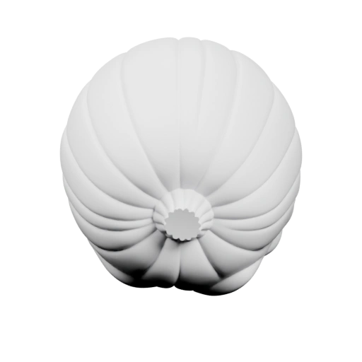 Округлая форма с ребристой текстурой