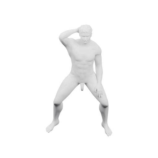 Мужчина в агрессивной позе