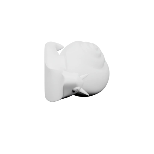 Улитка в спокойной позе