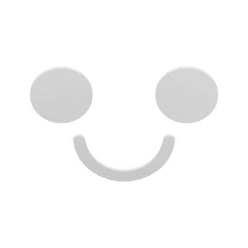 Упрощённое лицо с глазами и улыбкой