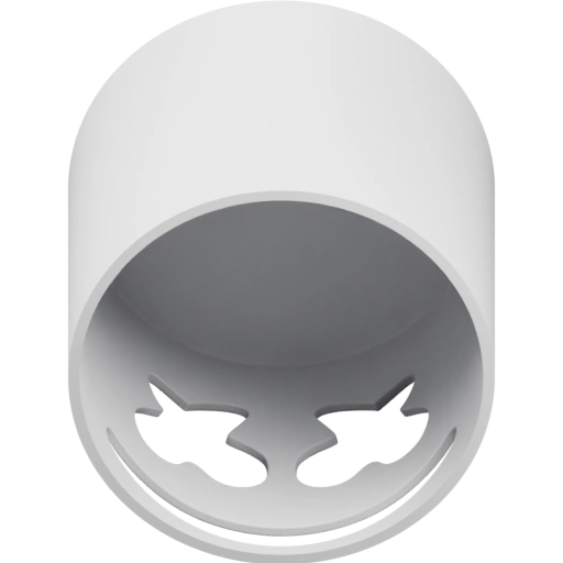 Упрощённое лицо с глазами и улыбкой