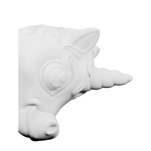 Стилизованная голова единорога