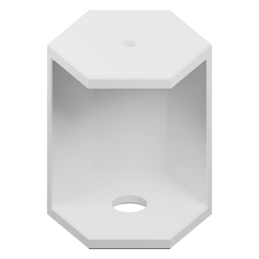 Угловой унитаз с открытым доступом