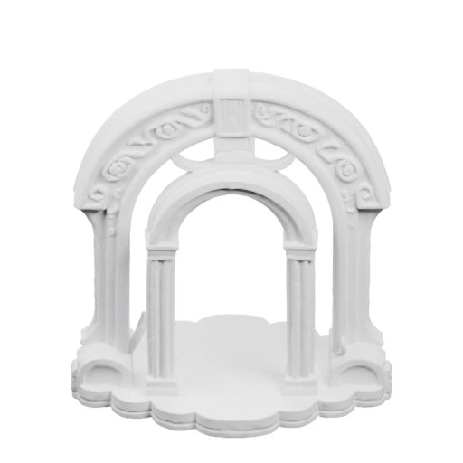 Арочный проход с рельефными узорами