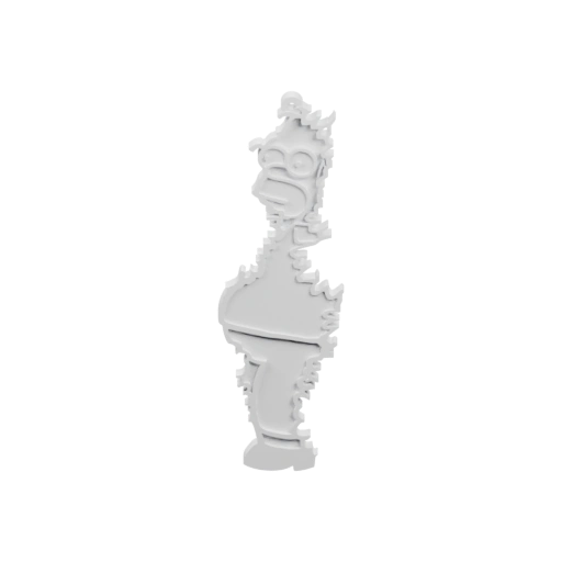 Упрощённая 3D модель персонажа