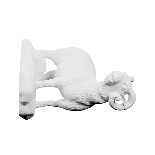 Изваяние в позе лежа