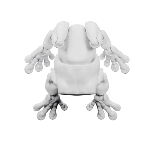 Жаба с расправленными лапами