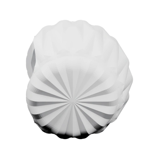 Сферическая форма с радиальными сегментами