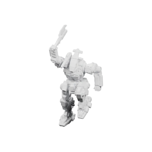 Бегущий воин с топором