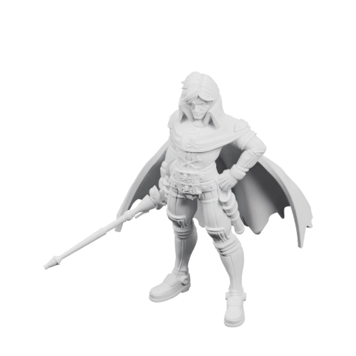 Воин с мечом и плащом