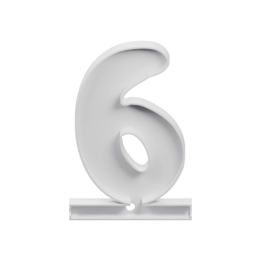 Трёхмерная модель цифры