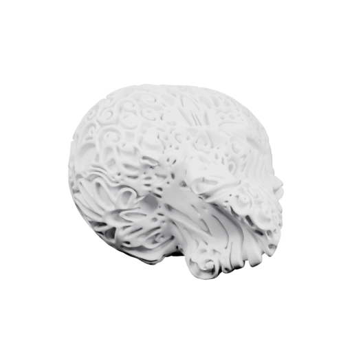 Сложный рельефный череп