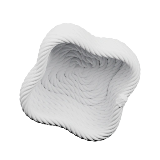 Витая форма с внутренним узором