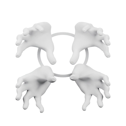 Симметричные руки в 3D