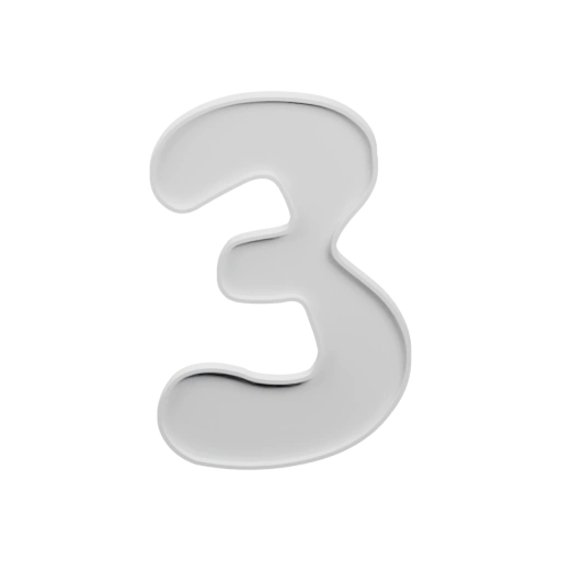 Трехмерная цифра три