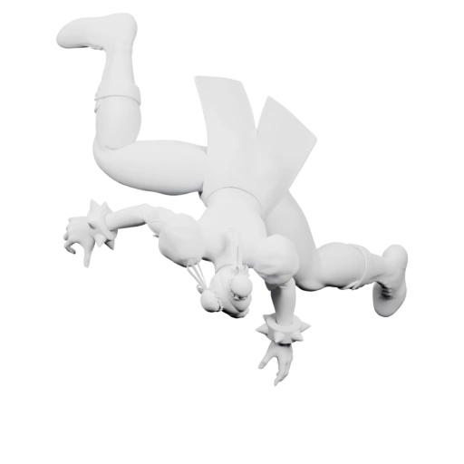 Персонаж в динамичной позе