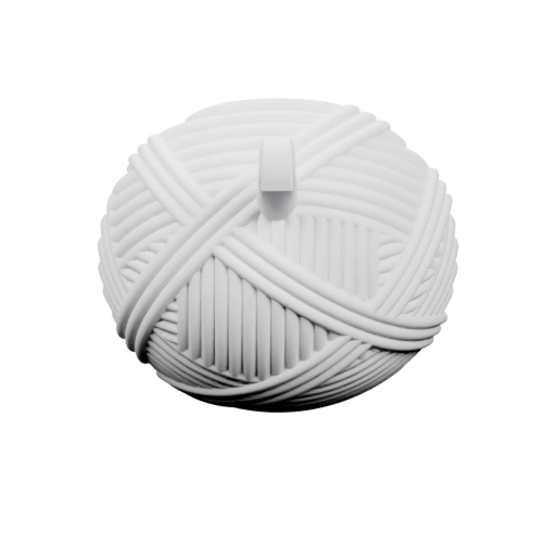 Шарик ниток с ручкой