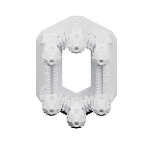 Симметричная конструкция с шестью башнями