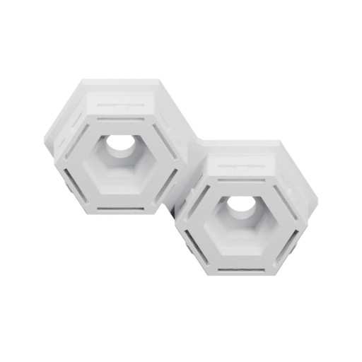 Две шестигранные детали