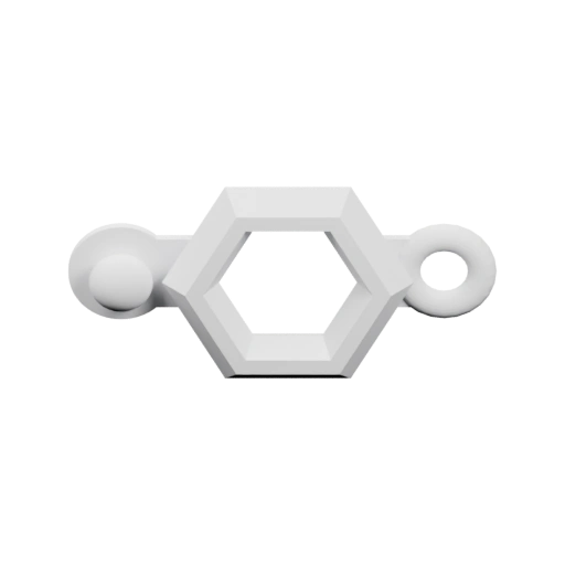 Механическая деталь с отверстиями